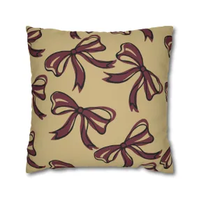 FSU Gold Pillow w Bows in Black and Gold