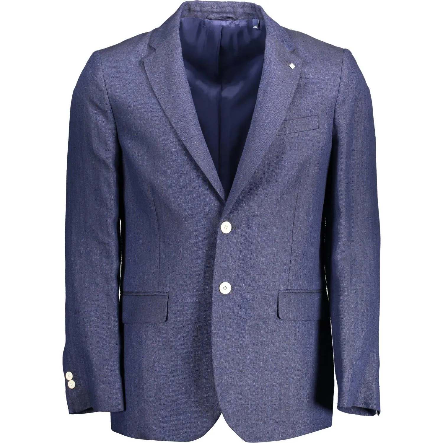 Gant Elegant Blue Linen Classic Jacket