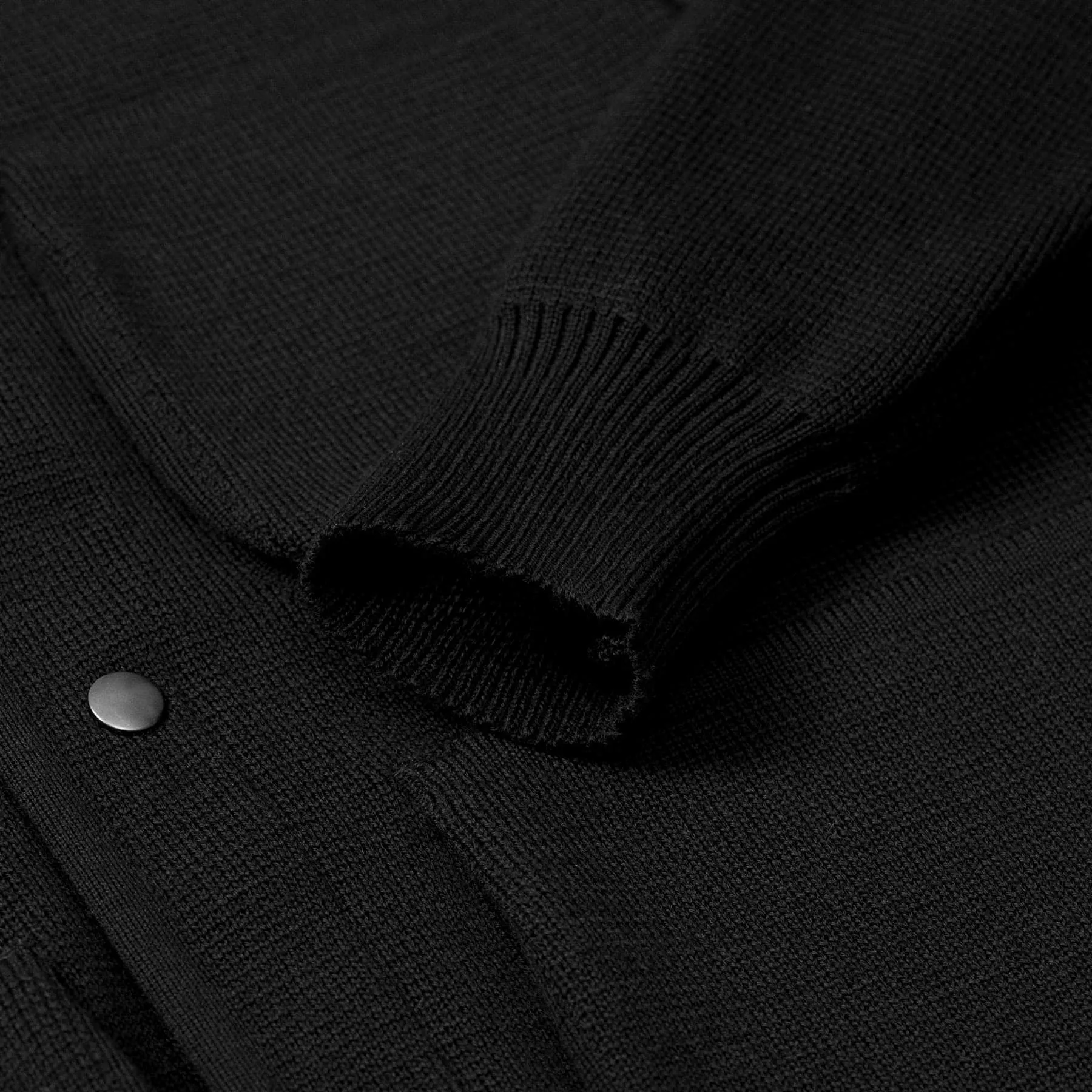 George Jacket Merino Wool - Black