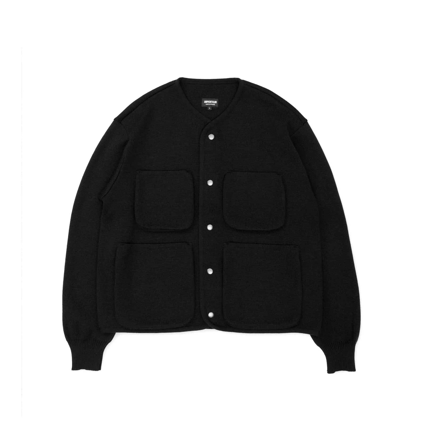 George Jacket Merino Wool - Black