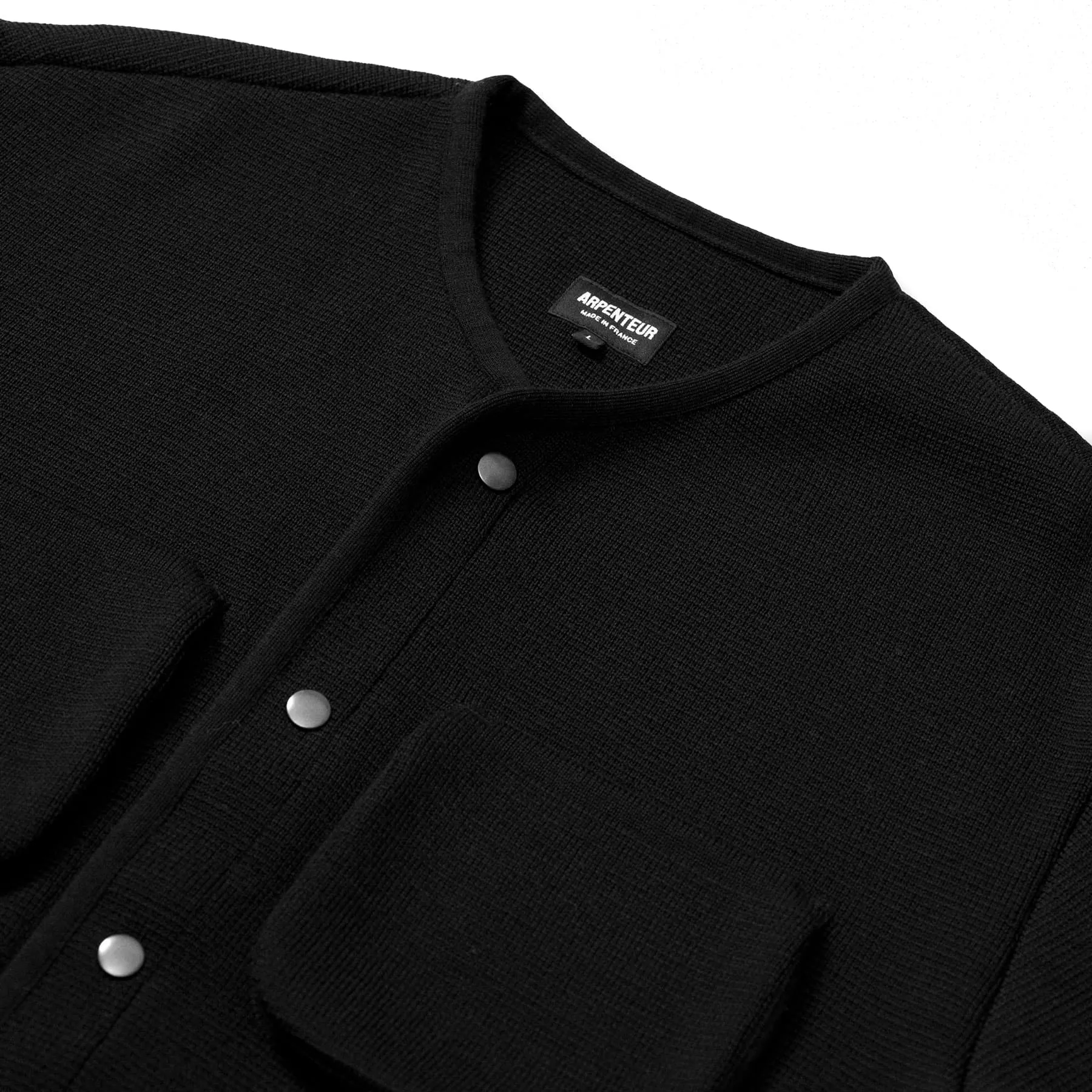 George Jacket Merino Wool - Black