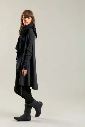 Gin Long Soy light Cardigan in Charcoal