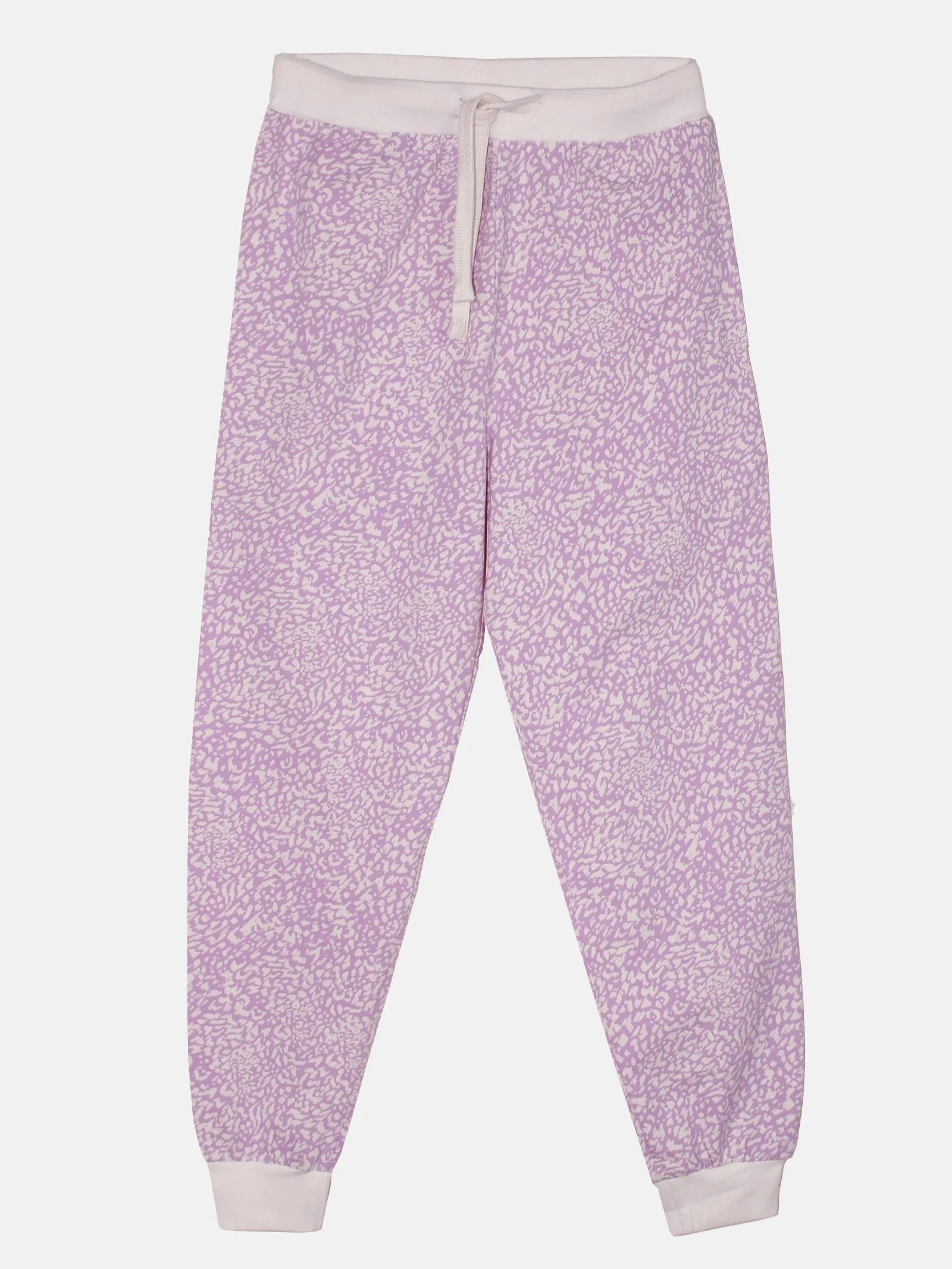 Girls AOP Printed Cotton Track Pant