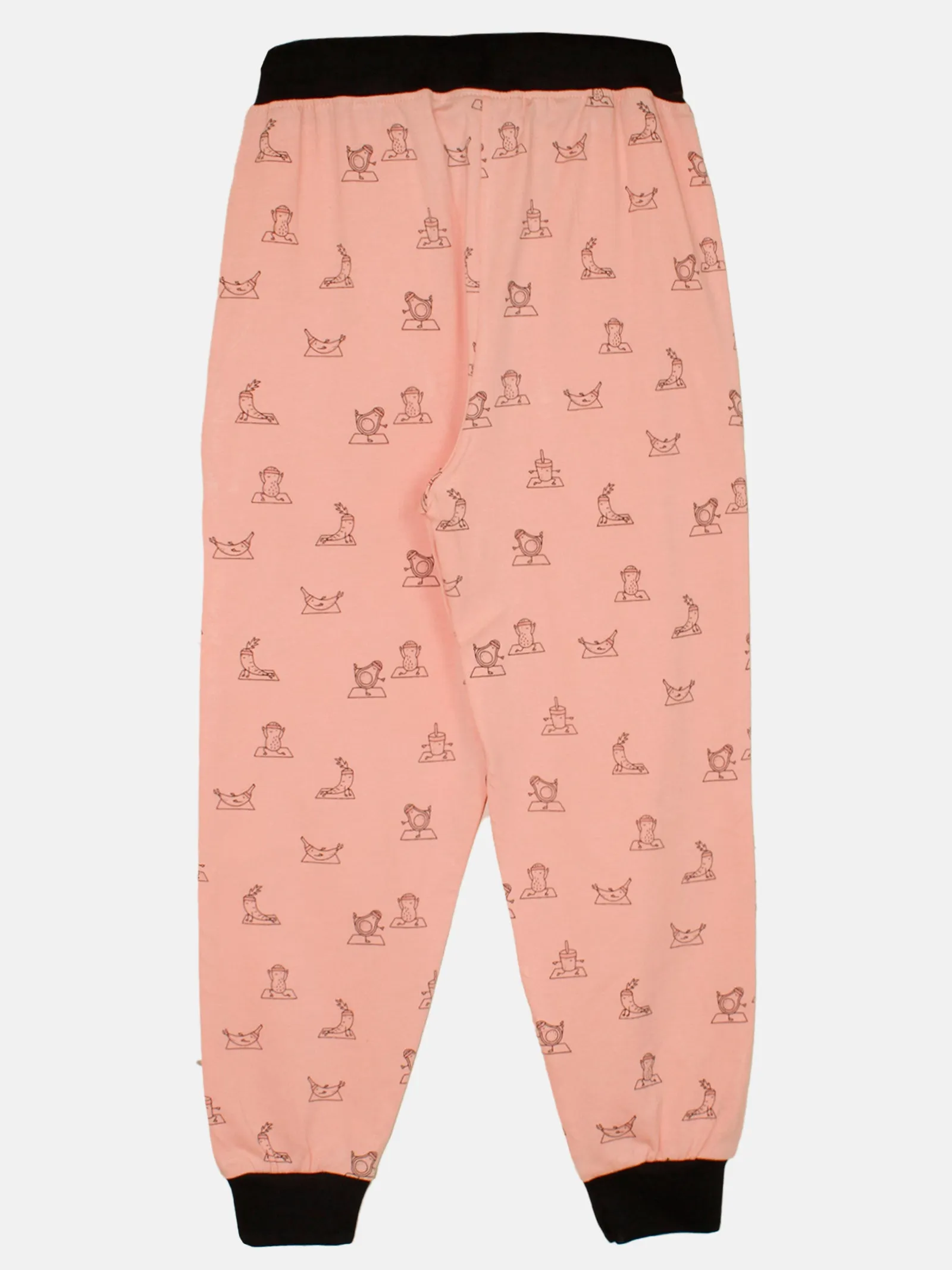 Girls AOP Printed Cotton Track Pant