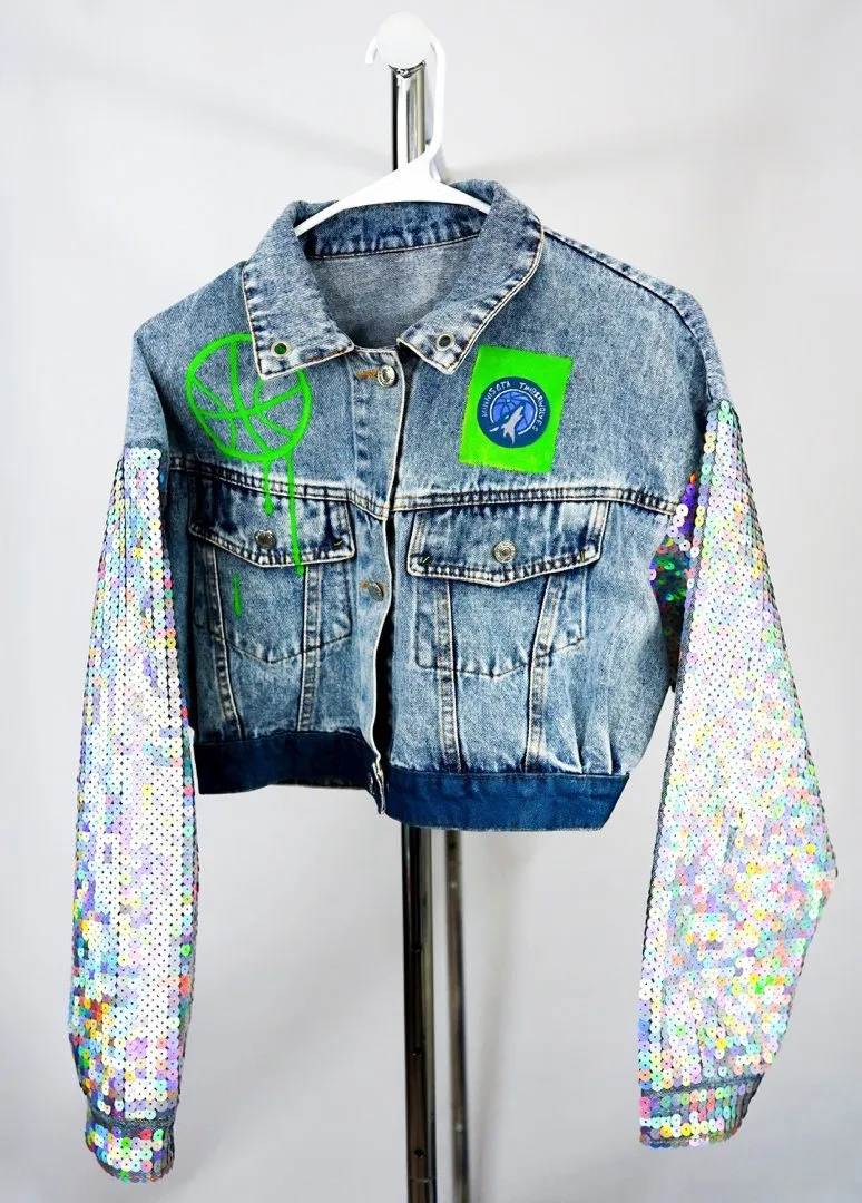 'GO TIMBS' DENIM JACKET - WOMEN