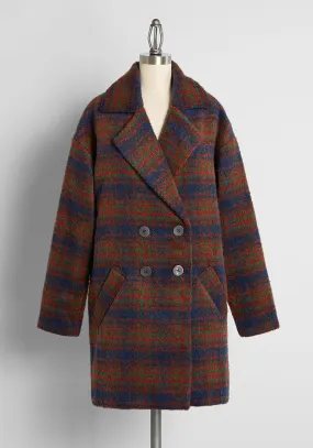 Good in Plaid Weather Oversized Coat