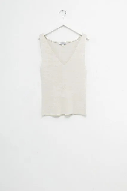 Great Plains Siena Knit Sleeveless Top - Sand Multi