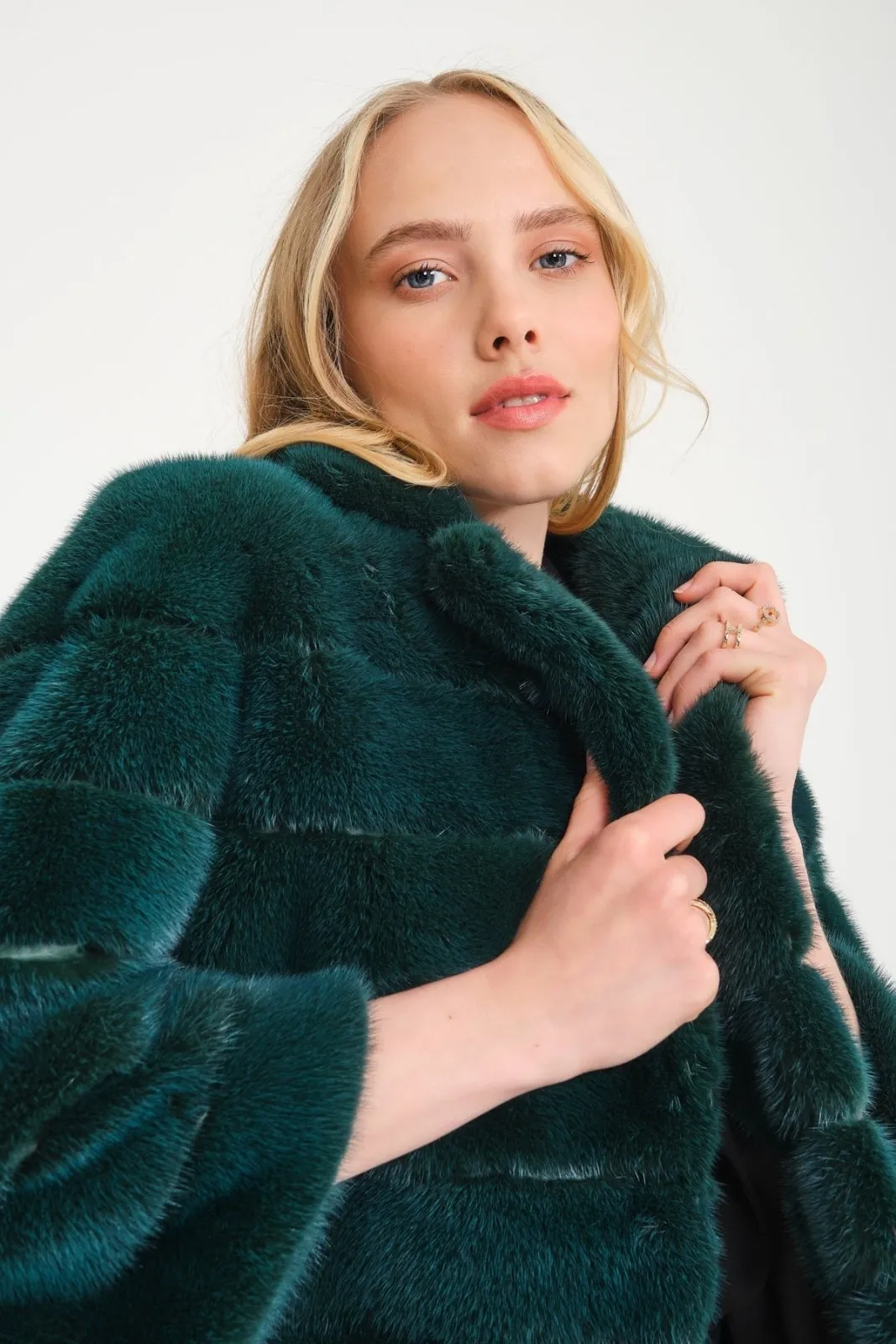 Green Mink Fur Jacket