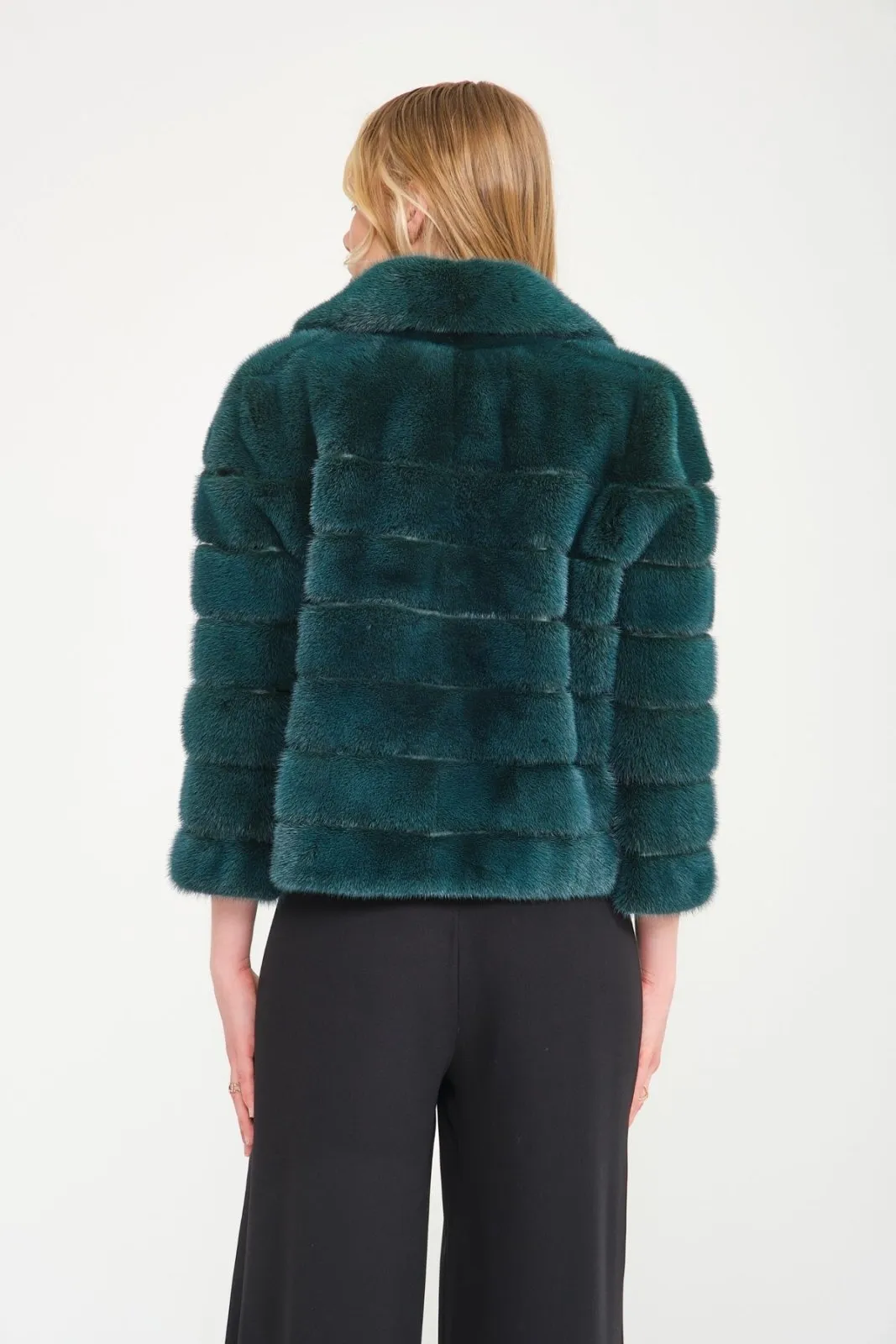 Green Mink Fur Jacket