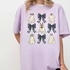 Halloween Dog Ghost Coquette Shirt