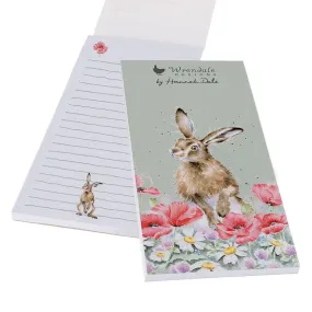 Hare and Poppy Design Shopping List Pad