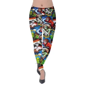 Hollywood Monsters Velvet Leggings [IN STOCK]