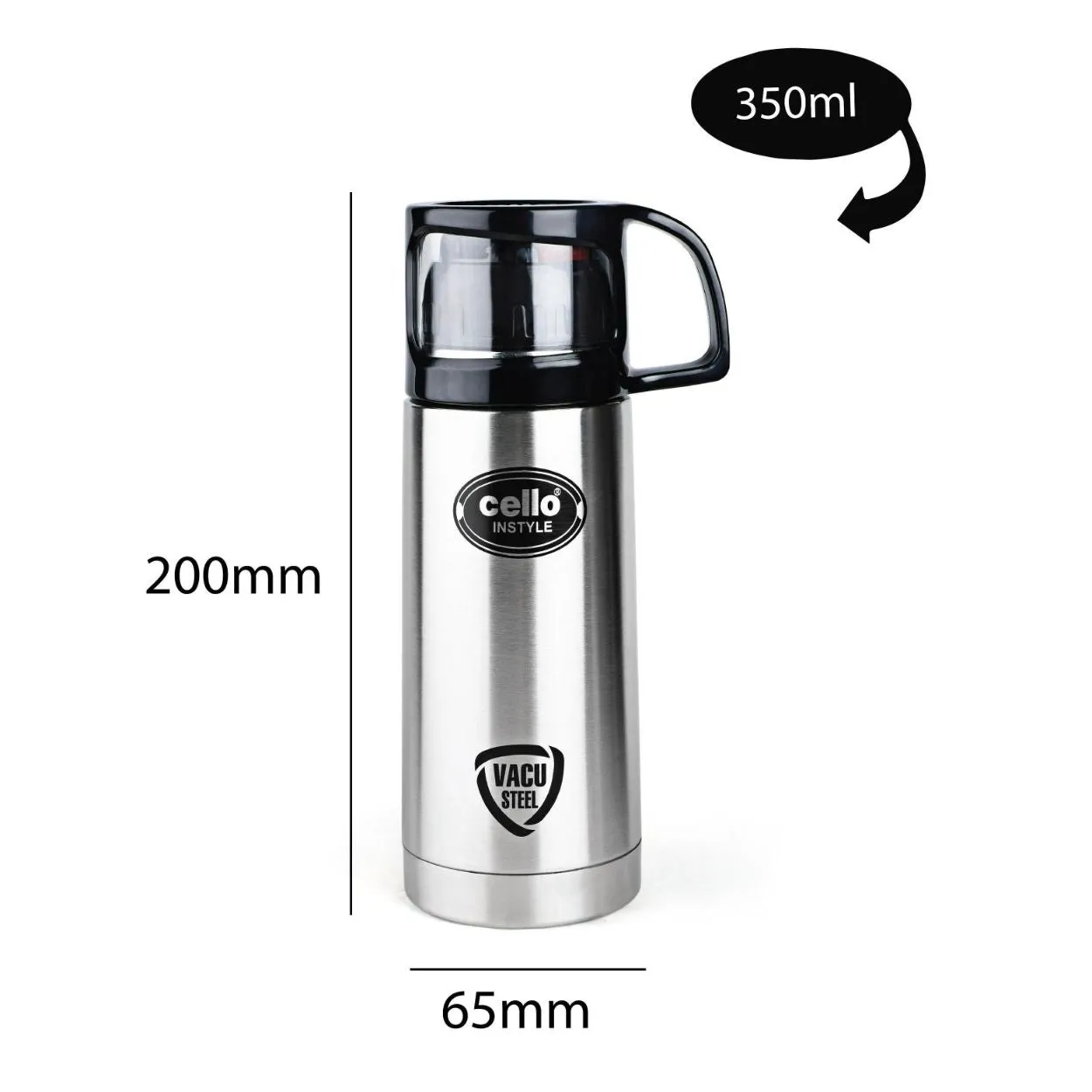 Instyle Flask, Vacusteel Water Bottle, 350ml