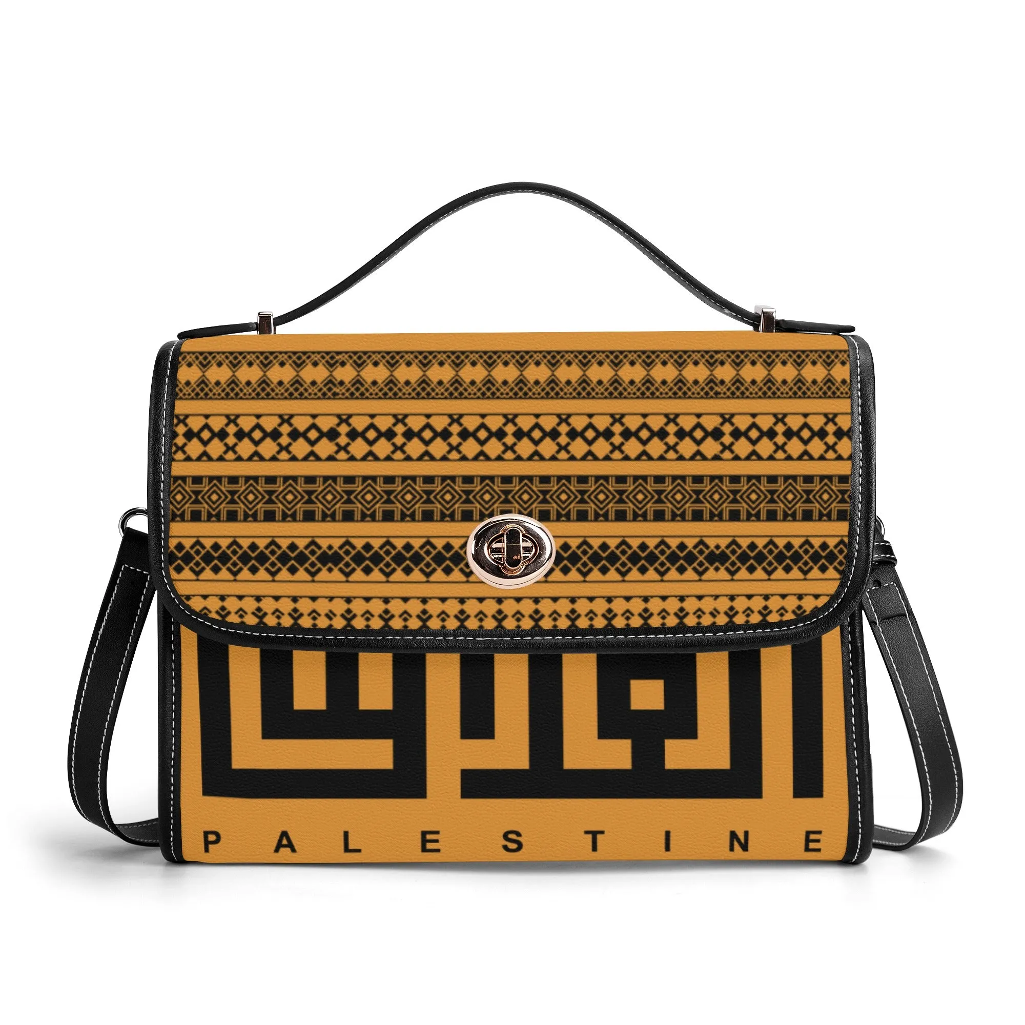 Jerusalem Elegant Shoulder Bag - Orange Velvet