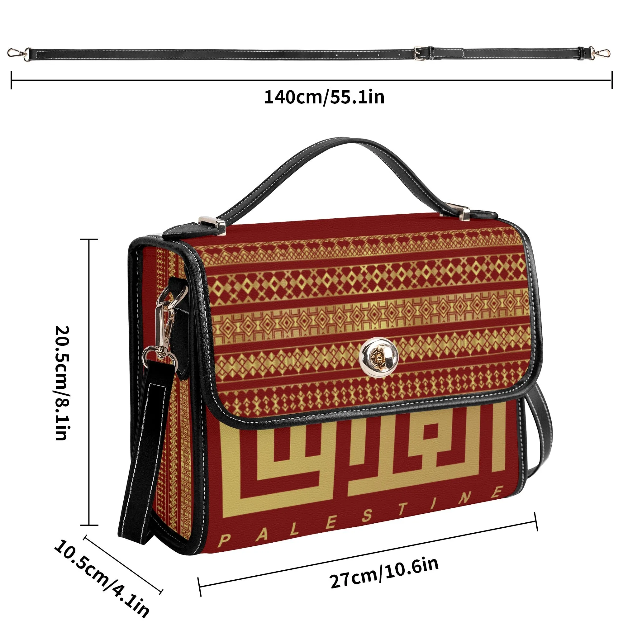 Jerusalem Elegant Shoulder Bag - Red Velvet