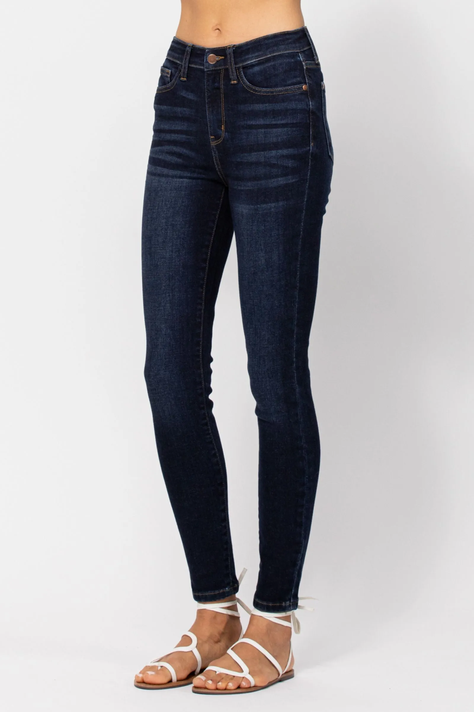 Judy Blue High Waist Handsand Skinny Denim 82253