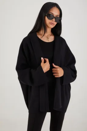 Kaden Oversized Cardigan in Black