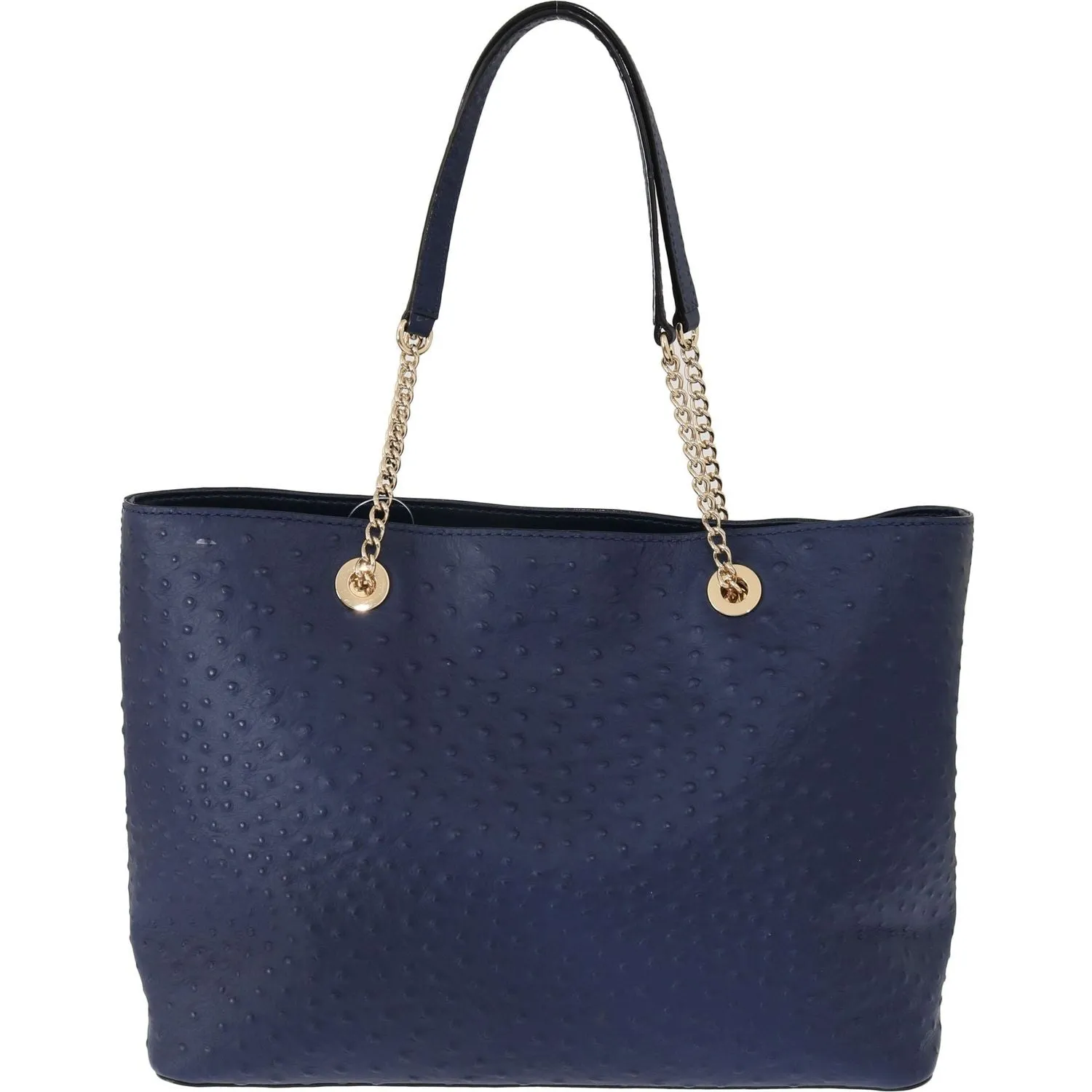 Kate Spade Elegant Ostrich Leather Handbag in Blue