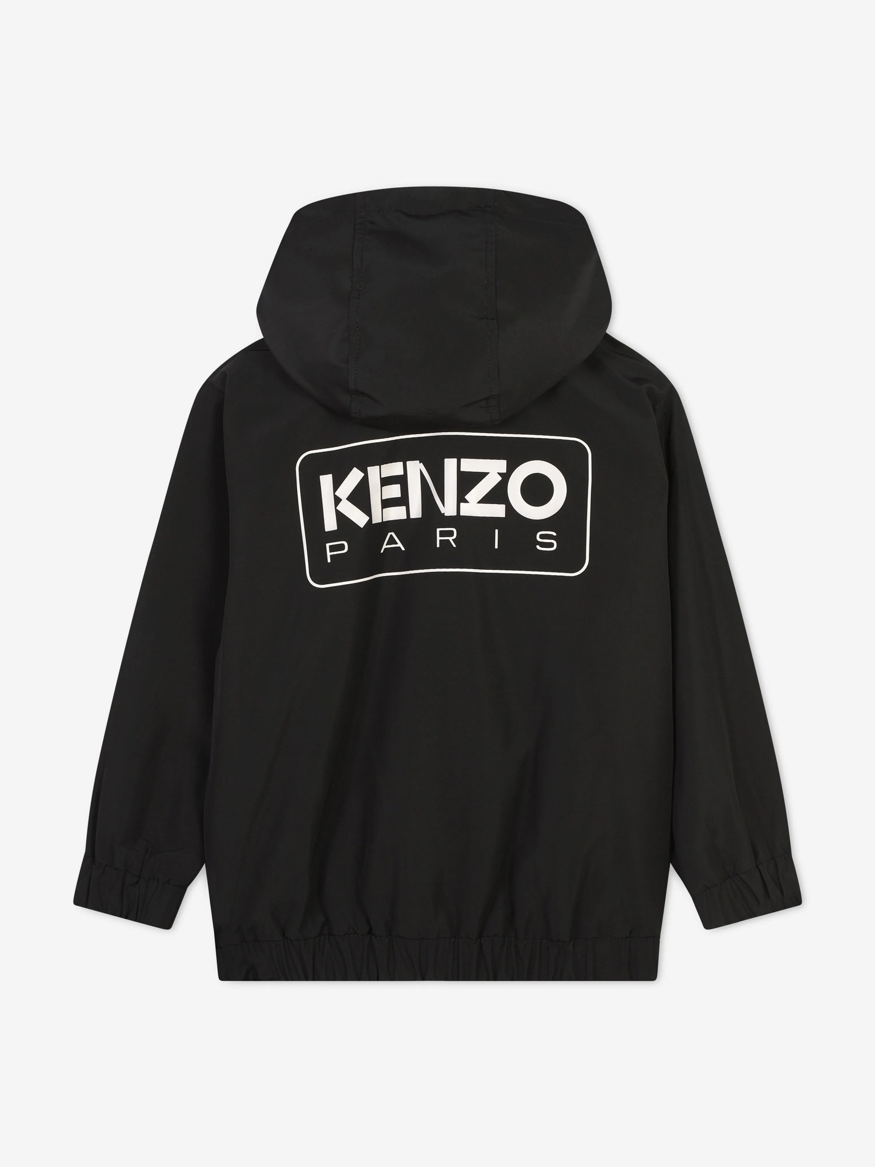 KENZO Kids Logo Print Track Jacket in Black