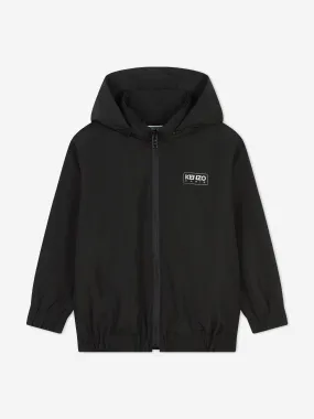 KENZO Kids Logo Print Track Jacket in Black