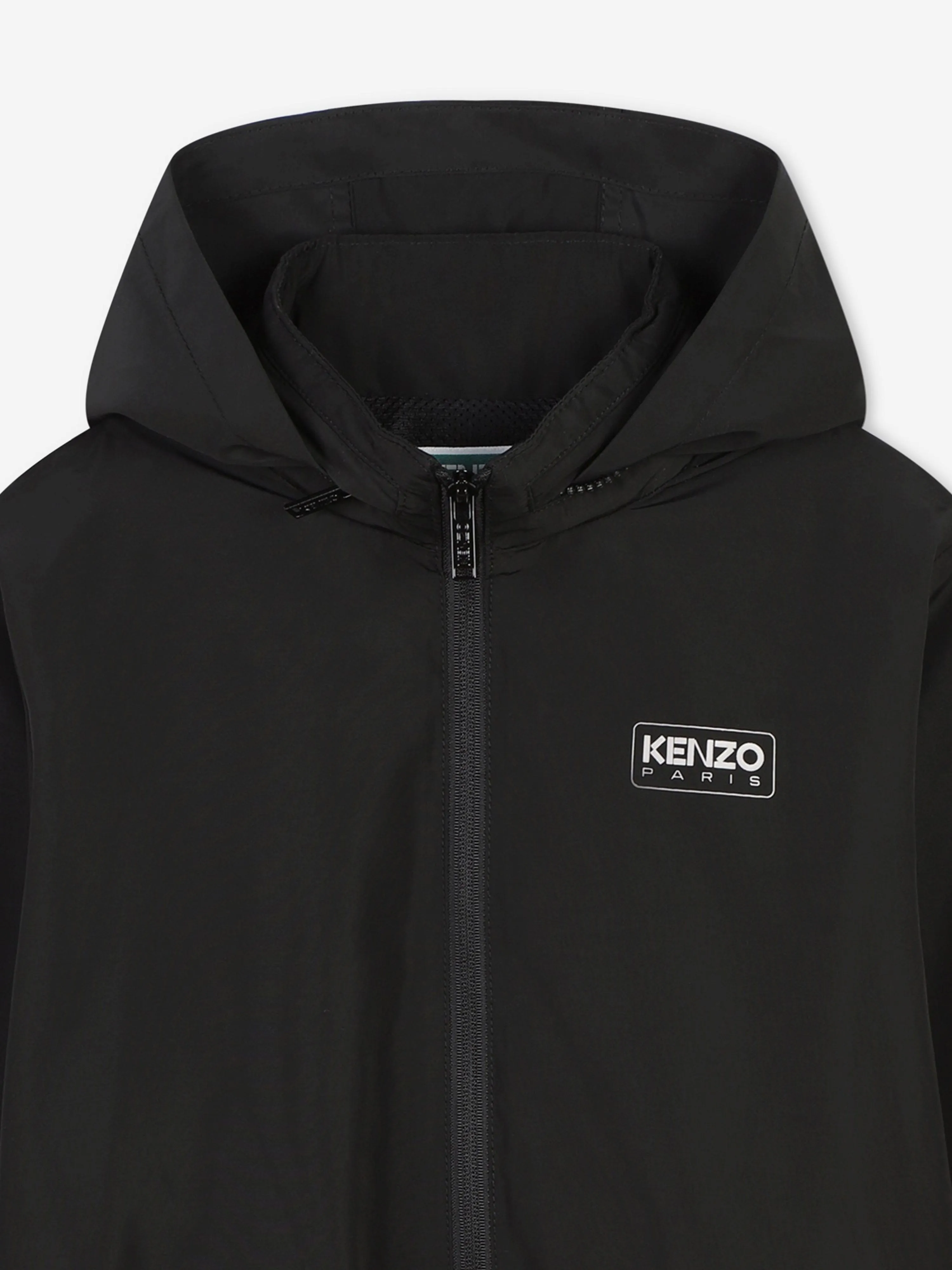 KENZO Kids Logo Print Track Jacket in Black