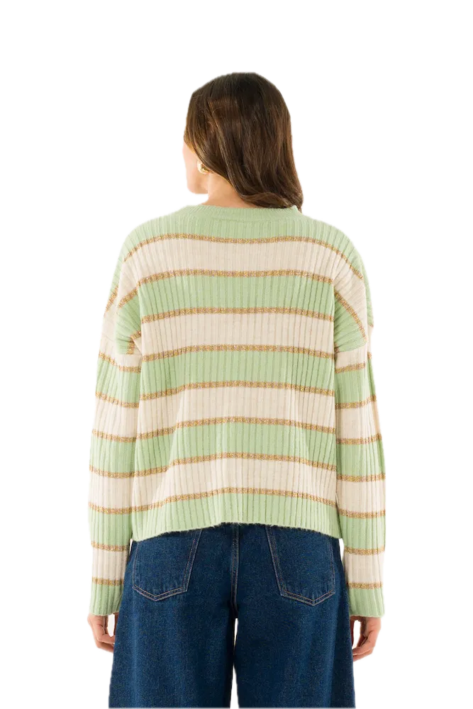 Kontatto cream gold sage pullover