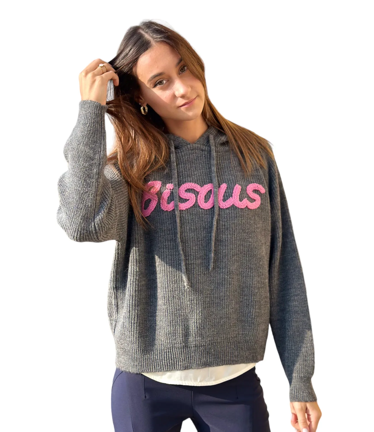 Kontatto grey bisous pullover