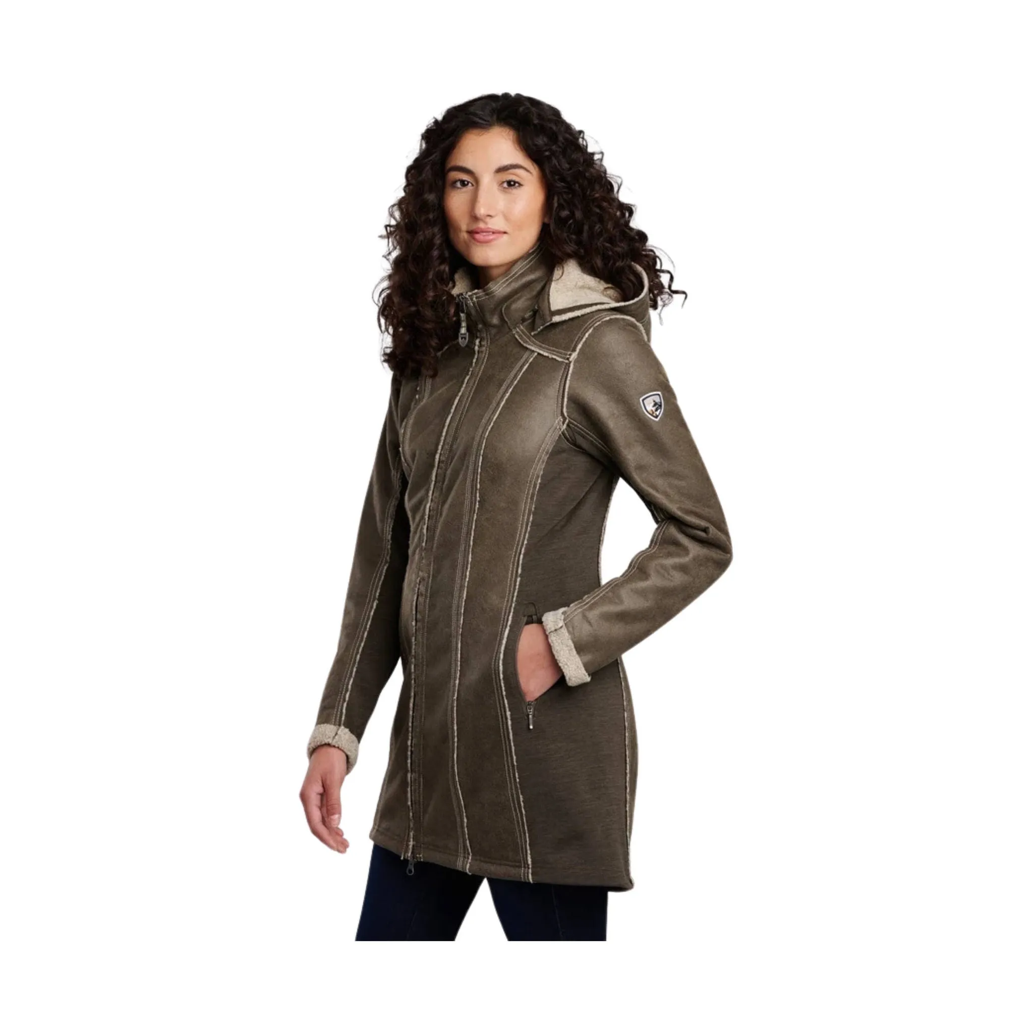 Kuhl Women's Dani Sherpa Trench - Woodland