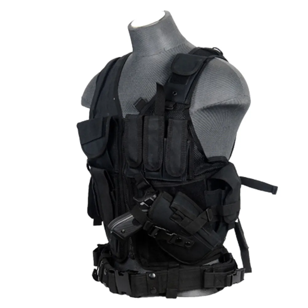 Lancer Tactical Cross Draw Vest with Holster