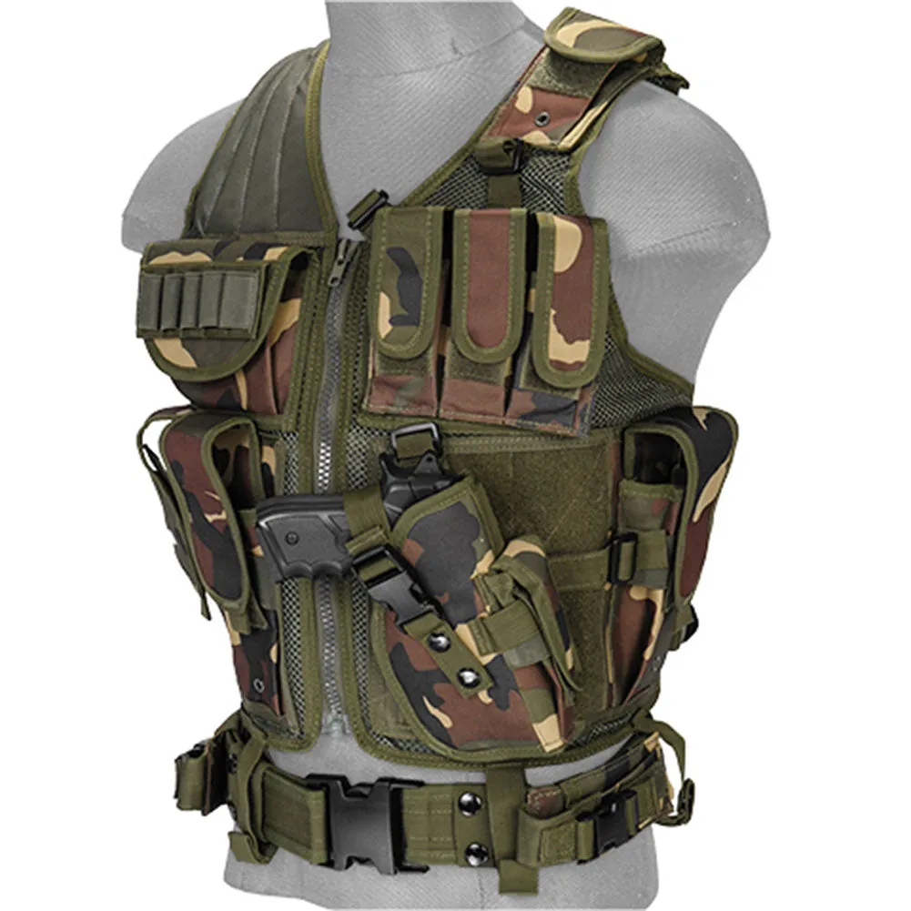 Lancer Tactical Cross Draw Vest with Holster