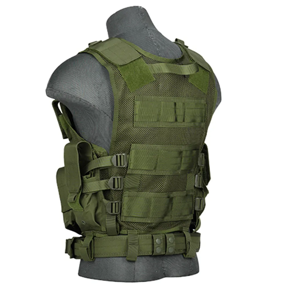 Lancer Tactical Cross Draw Vest with Holster