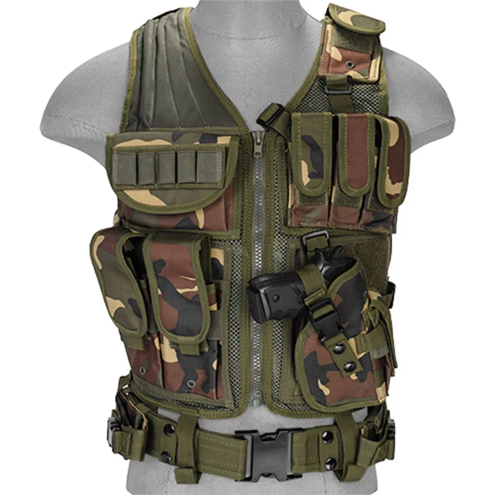 Lancer Tactical Cross Draw Vest with Holster