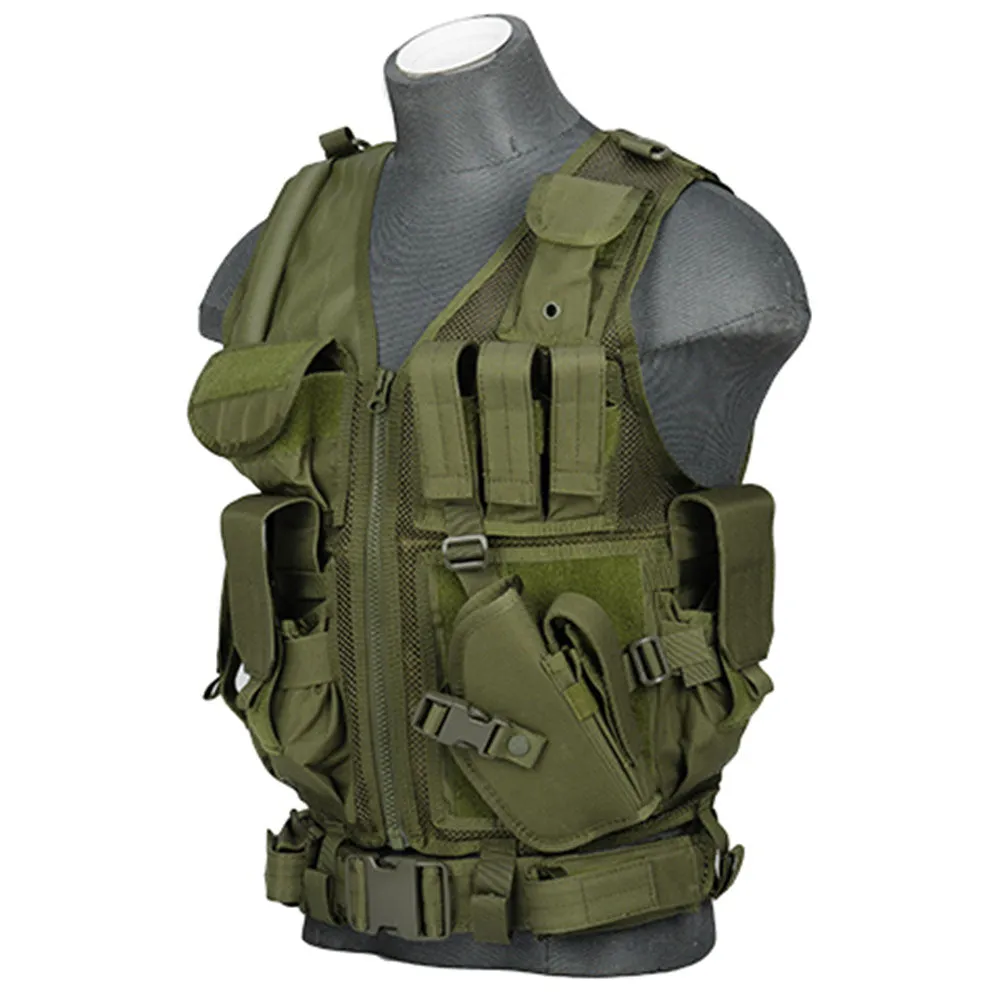 Lancer Tactical Cross Draw Vest with Holster