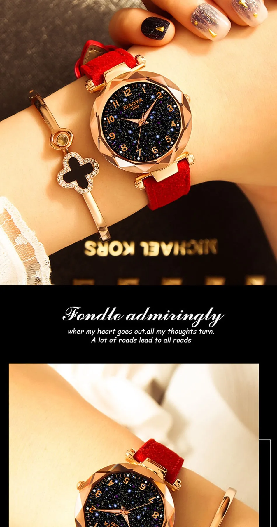 Leather Strap Luxury Women Watches