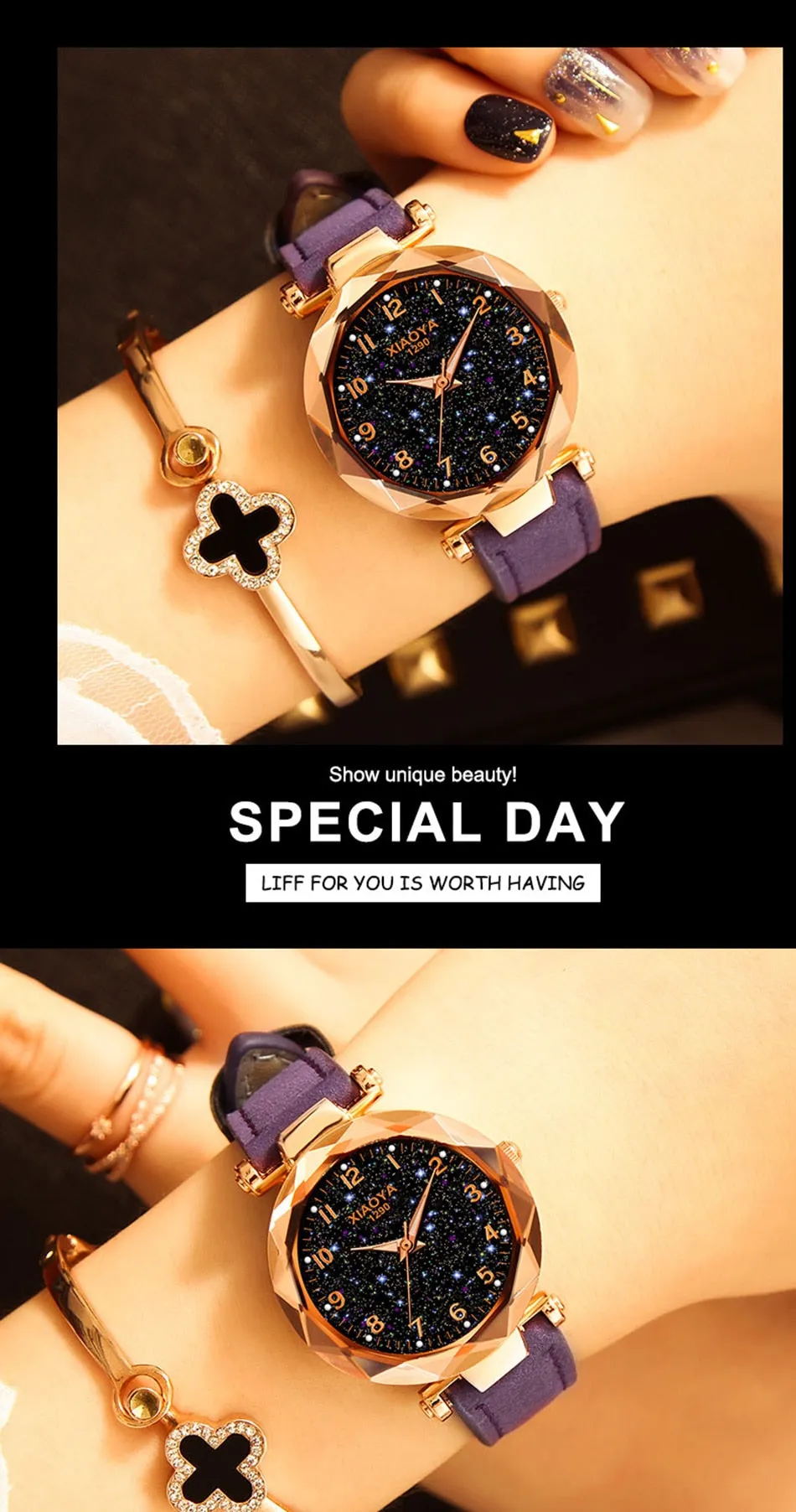 Leather Strap Luxury Women Watches