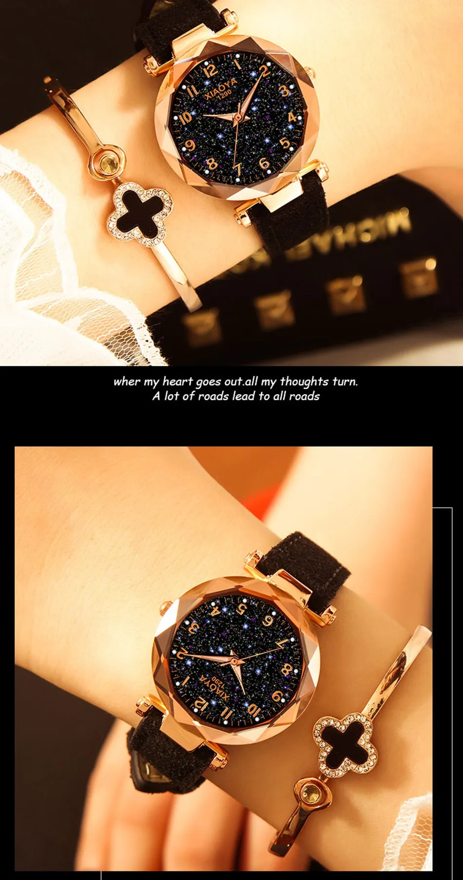 Leather Strap Luxury Women Watches