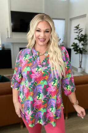 Lizzy Top in Tropical Multi - Dear Scarlett