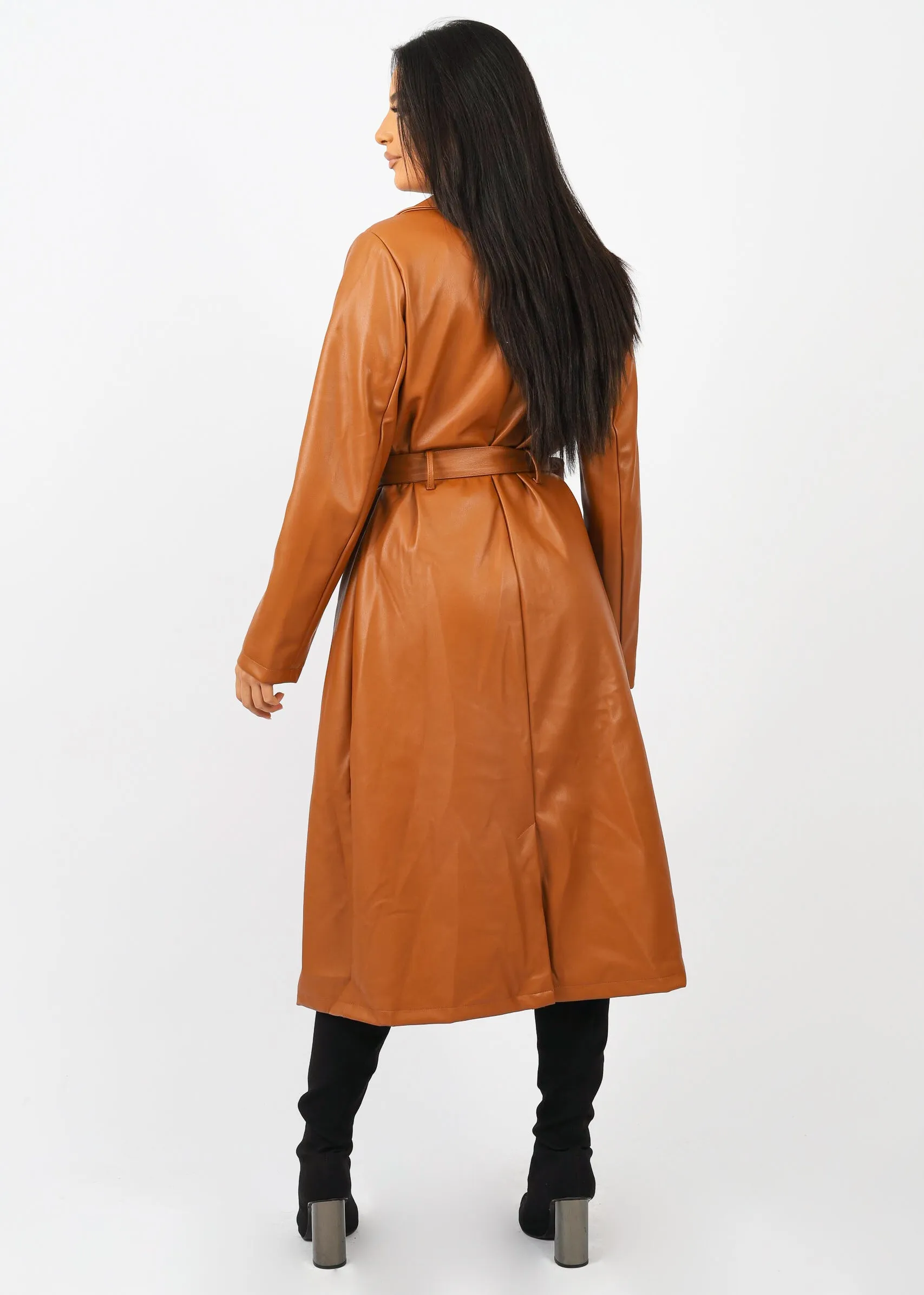 Lola Long Sleeve Coat With Belt