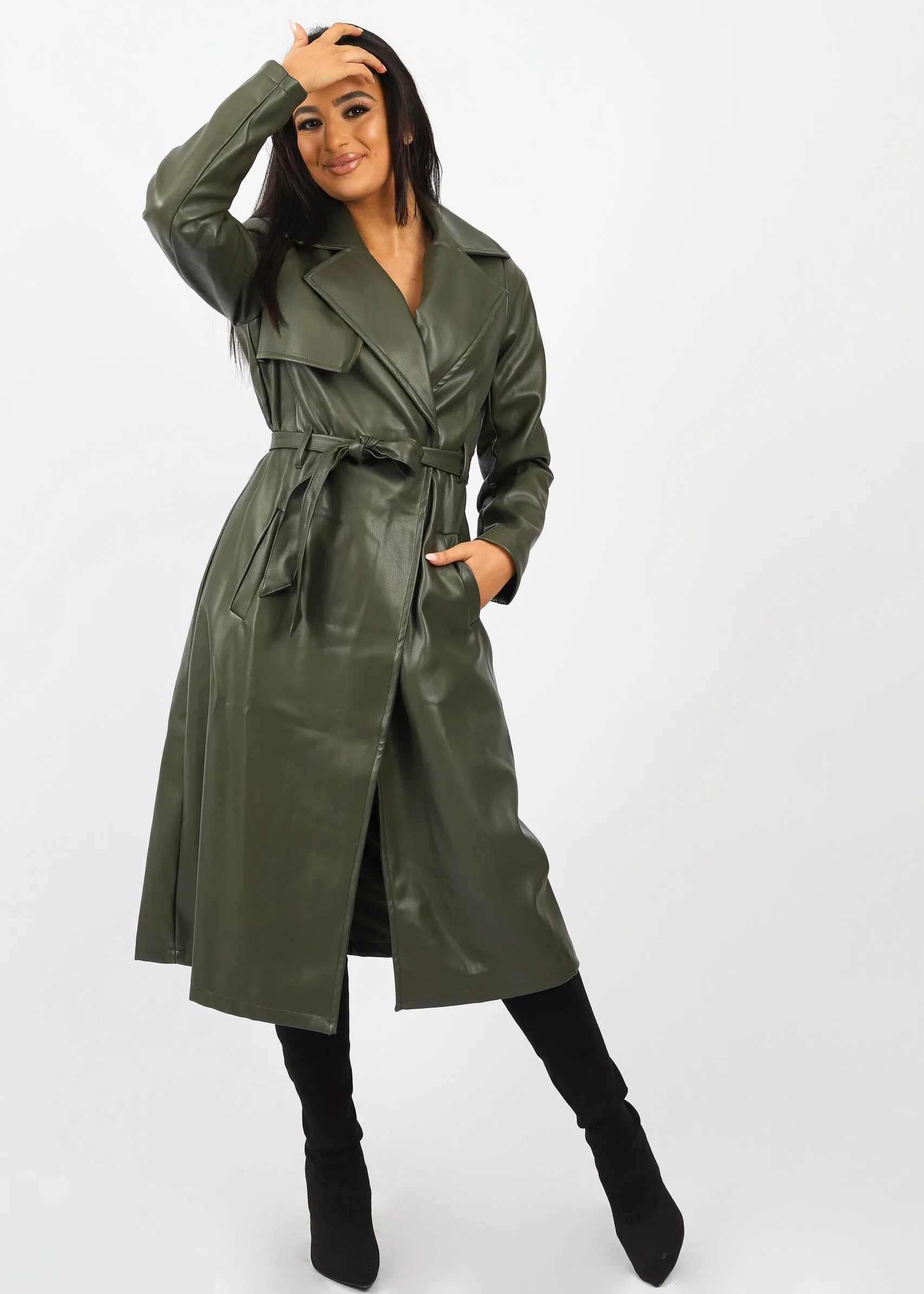 Lola Long Sleeve Coat With Belt