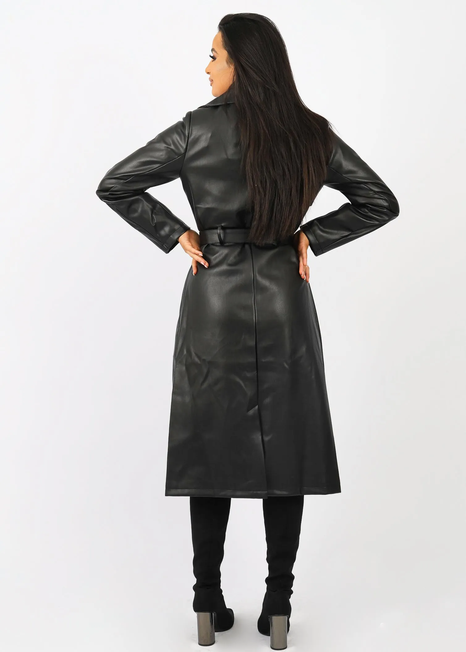 Lola Long Sleeve Coat With Belt