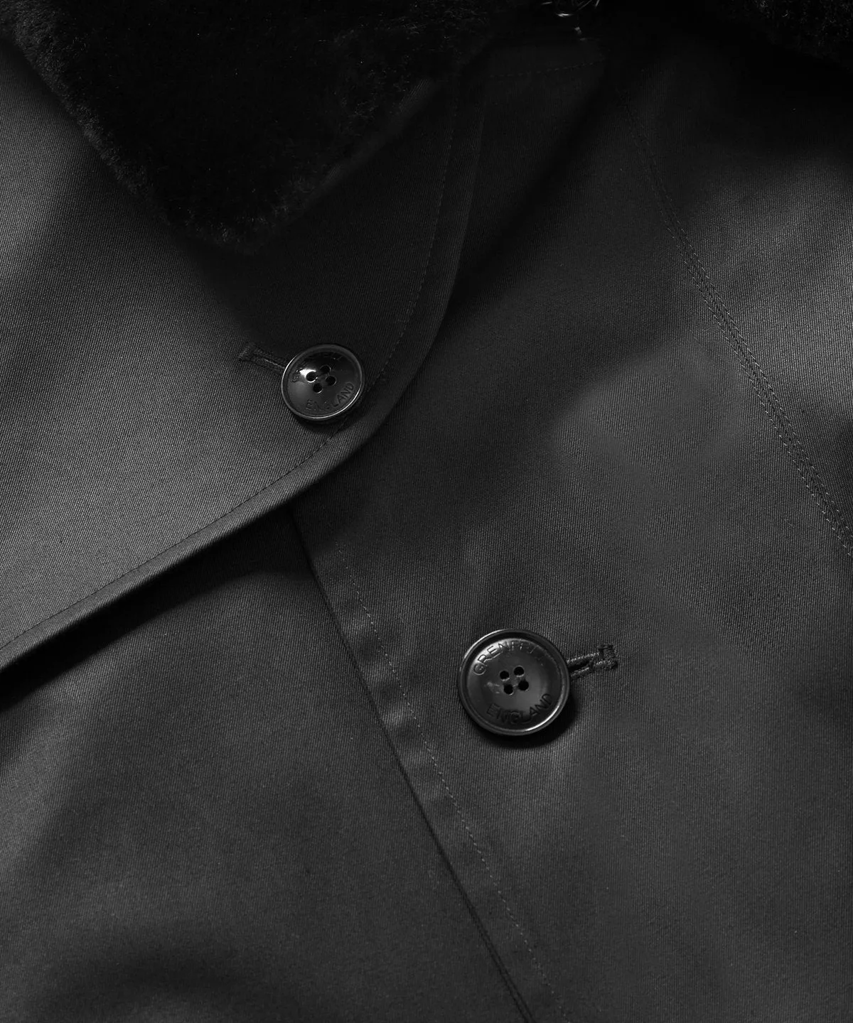 London Trench Coat Grenfell Cloth Black