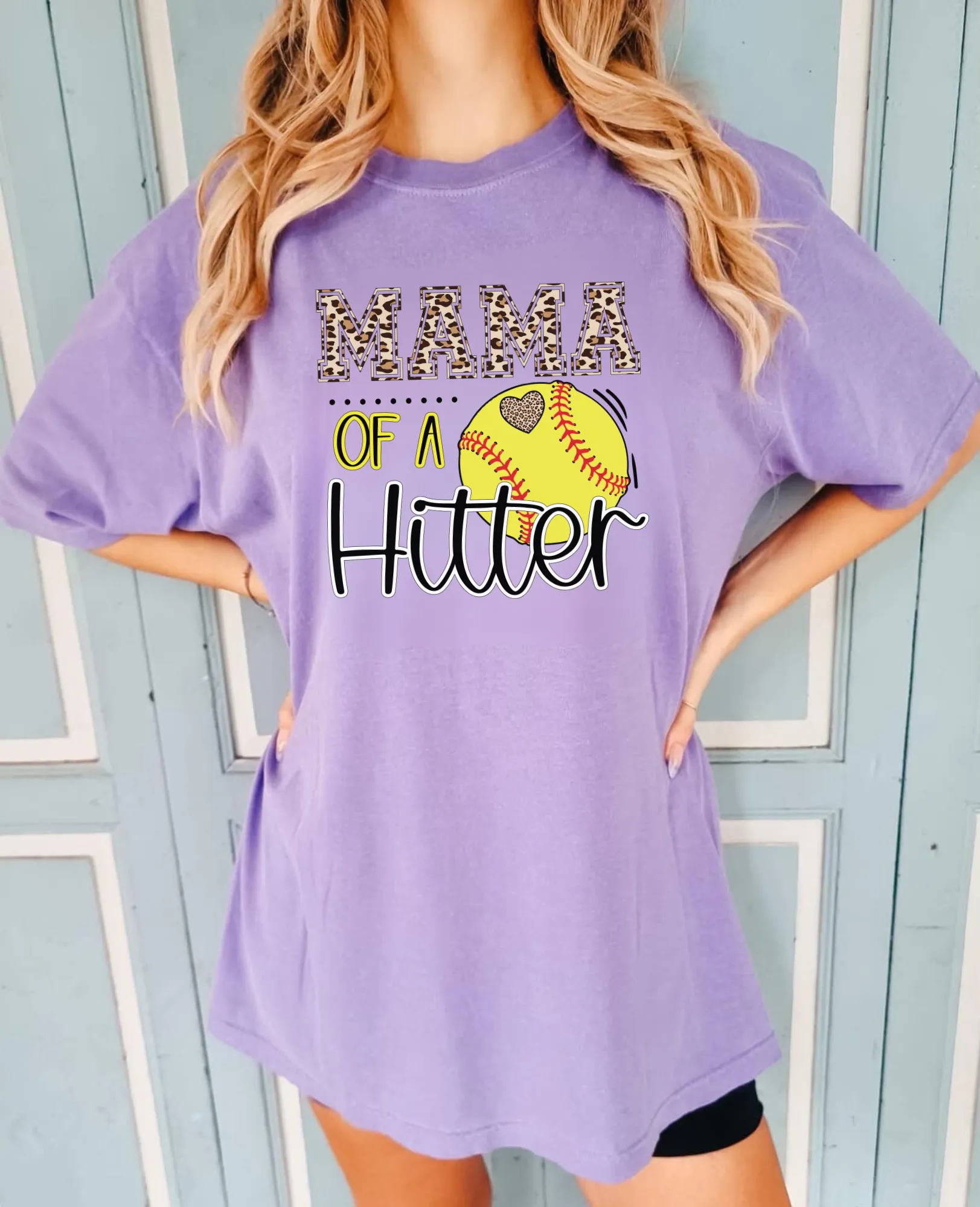 Mama Of A Hitter | Softball Mom Shirt