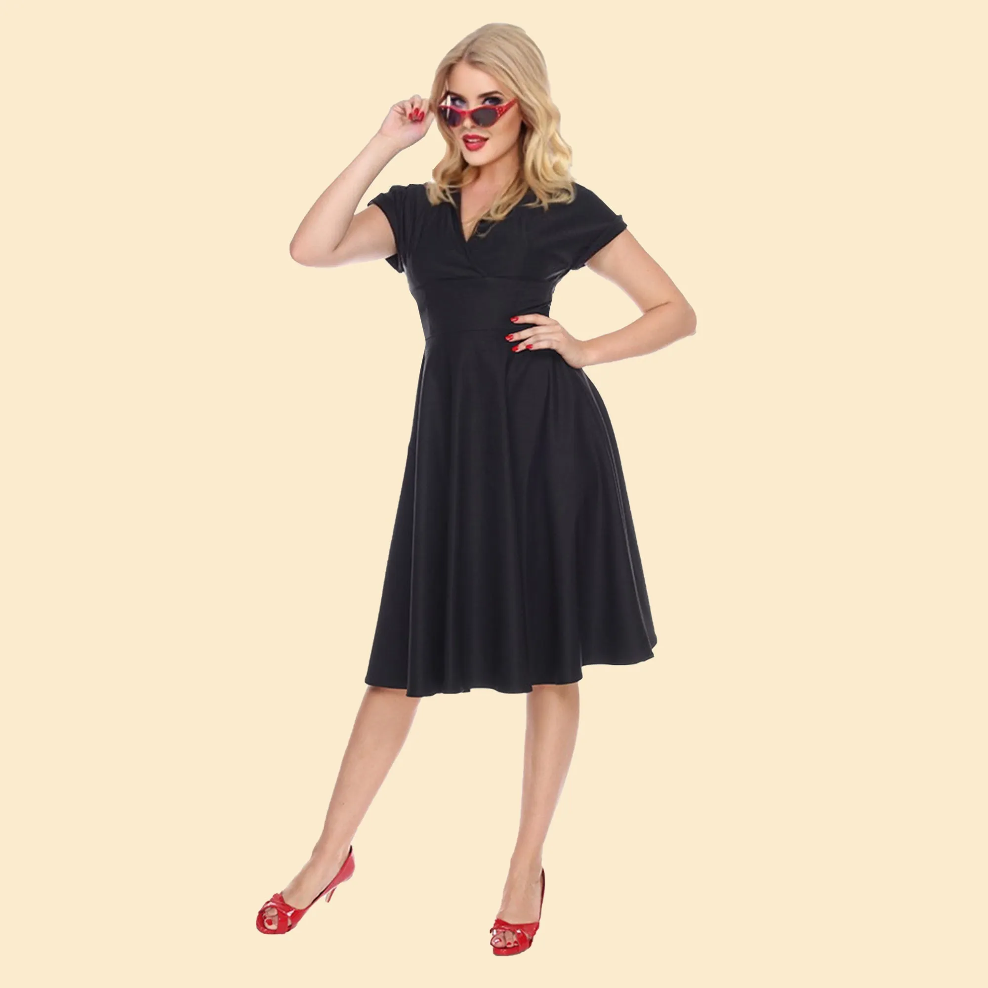 Meet Me at The Water Cooler Dress in Black