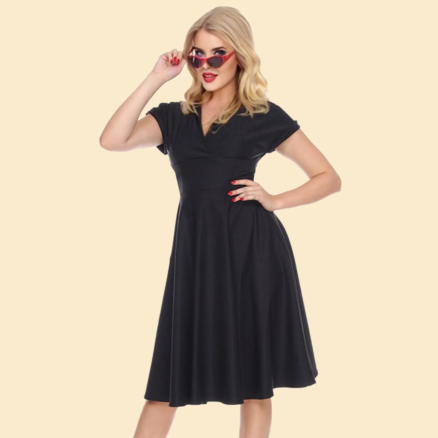 Meet Me at The Water Cooler Dress in Black