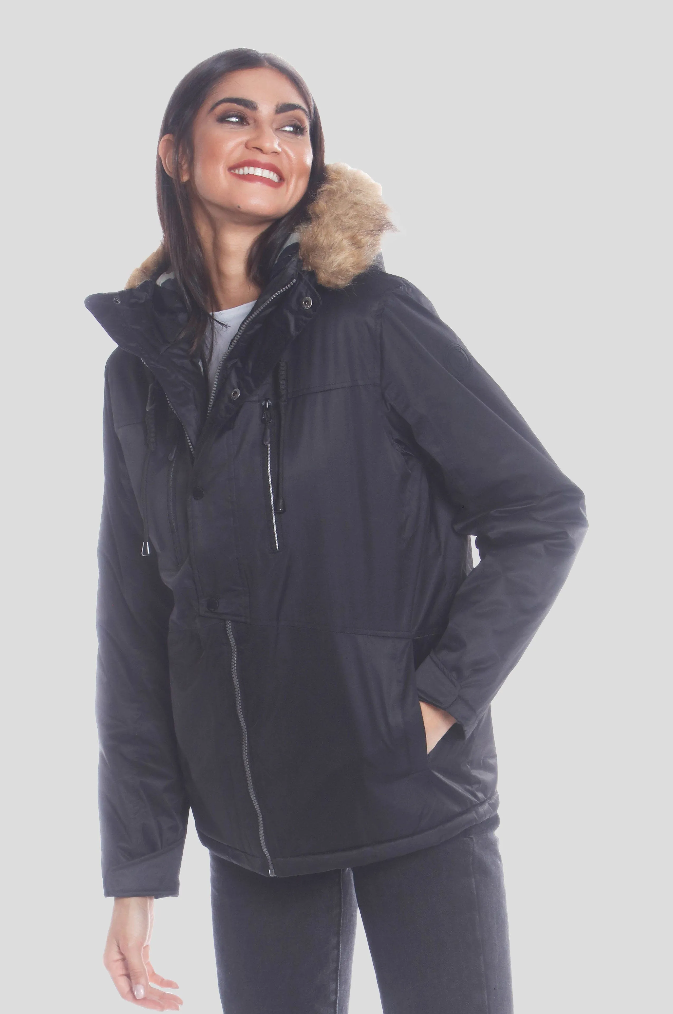 Members Only Women's Snorkel Oversized Jacket