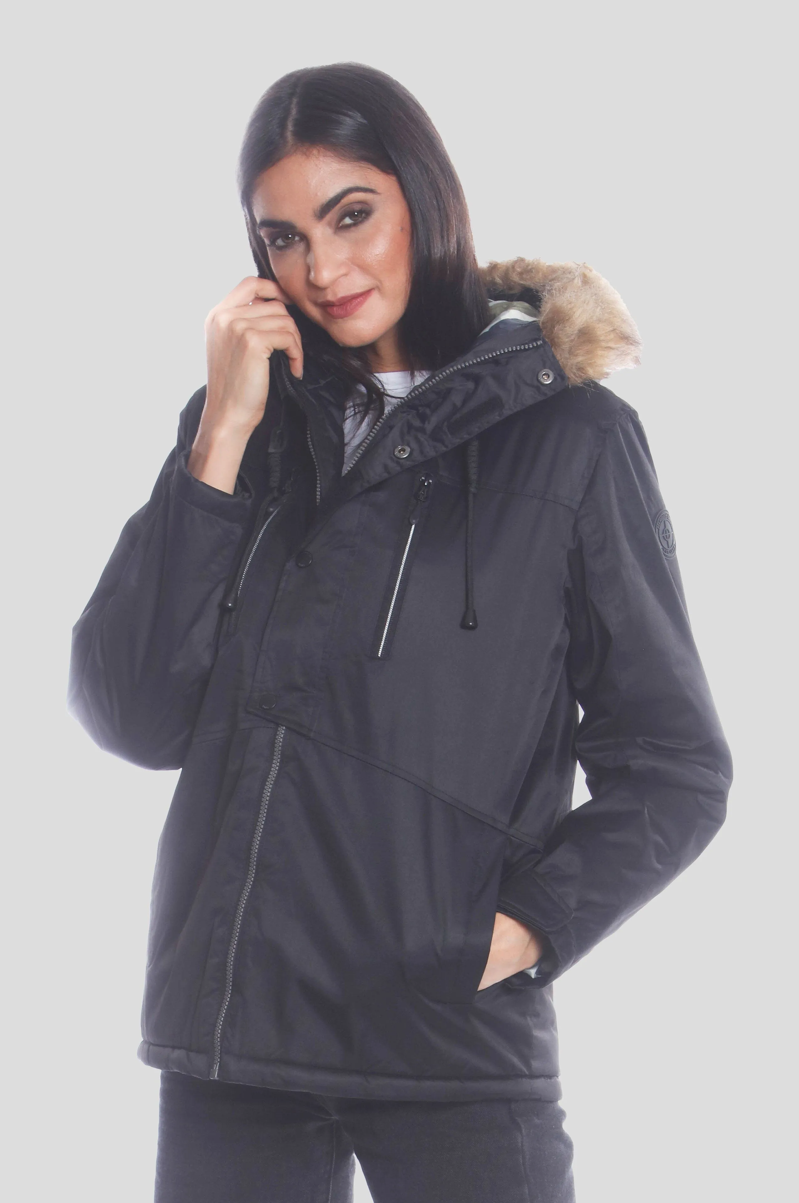 Members Only Women's Snorkel Oversized Jacket