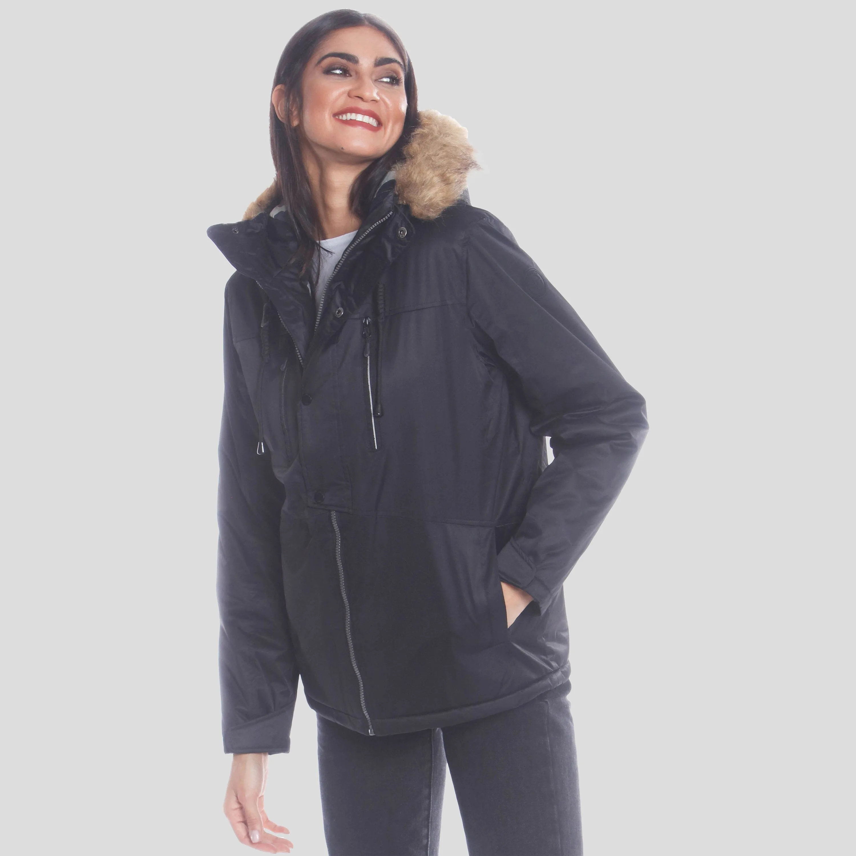 Members Only Women's Snorkel Oversized Jacket