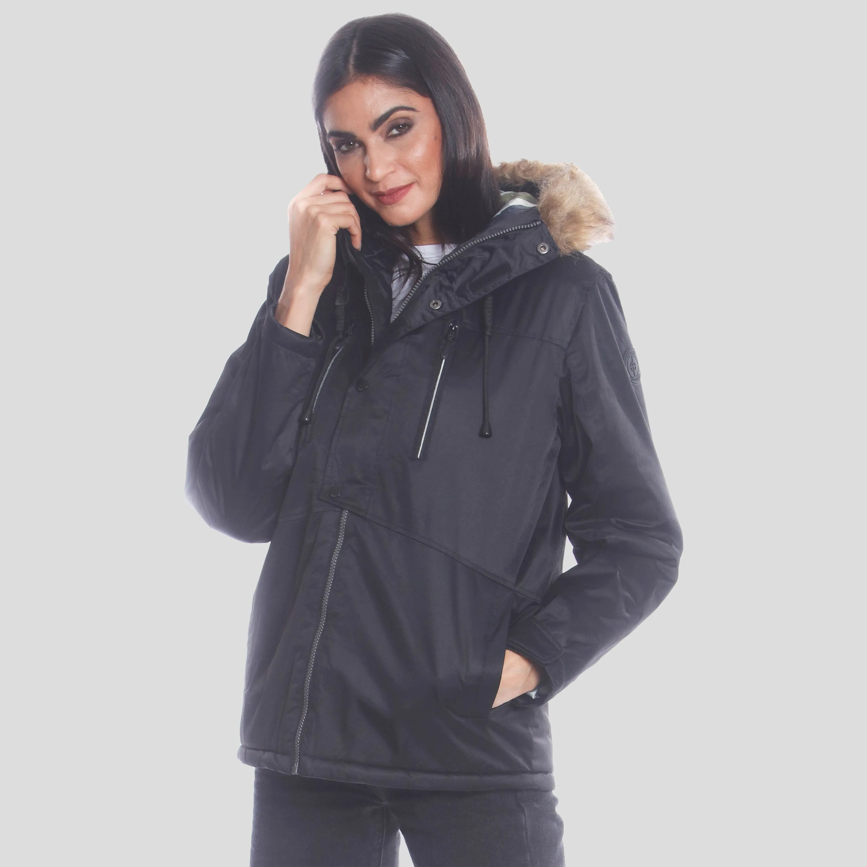 Members Only Women's Snorkel Oversized Jacket