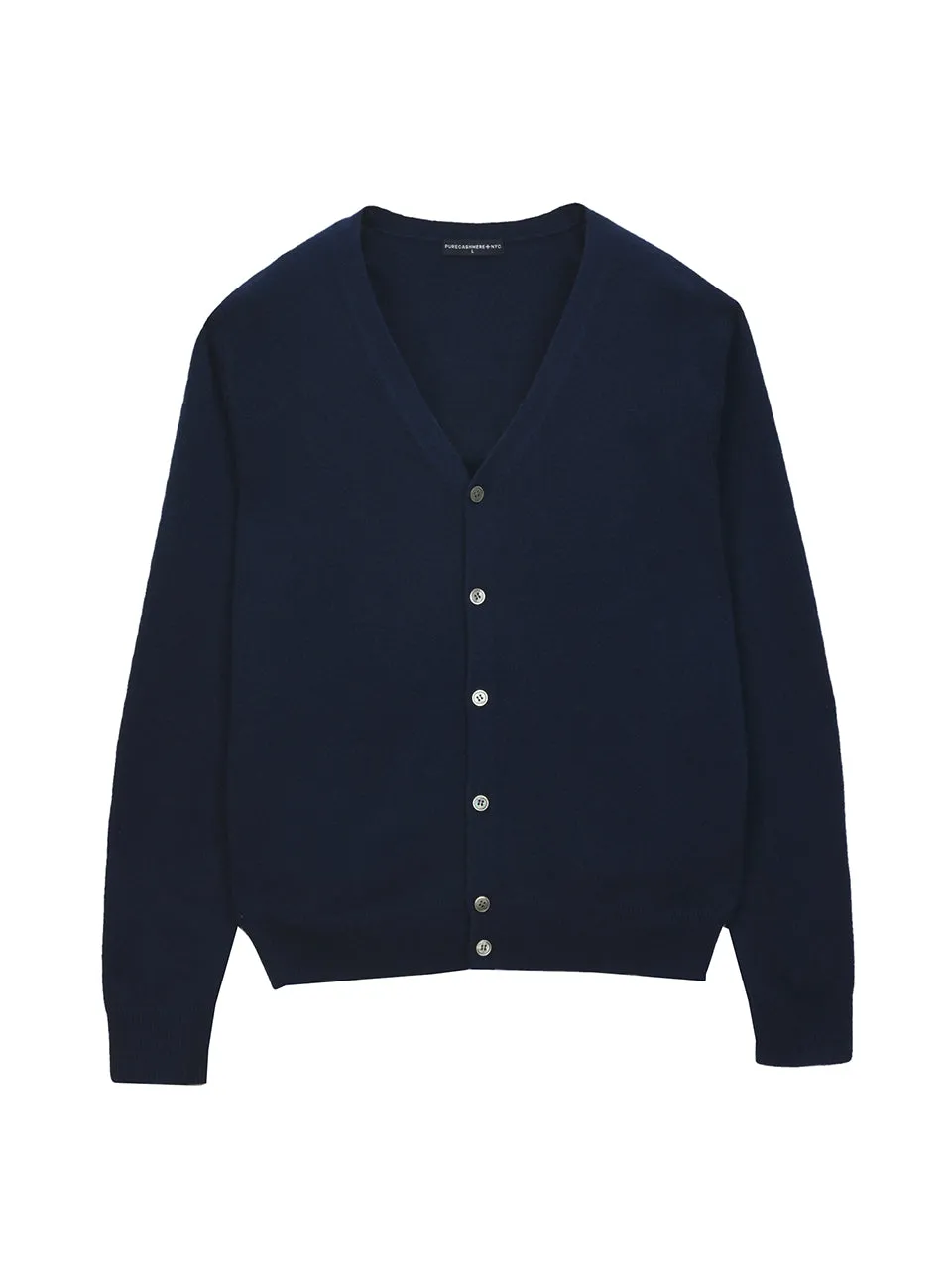 Men V Neck Cardigan_Navy