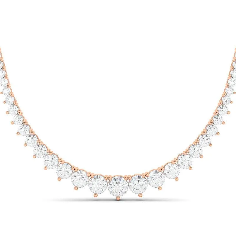 Men's 16 Carat Graduated Diamond Necklace